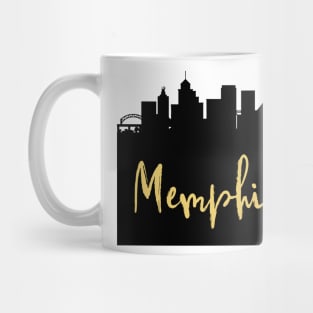 MEMPHIS TENNESSEE DESIGNER SILHOUETTE SKYLINE ART Mug